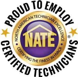 A logo for NATE, the North American Technician Excellence award